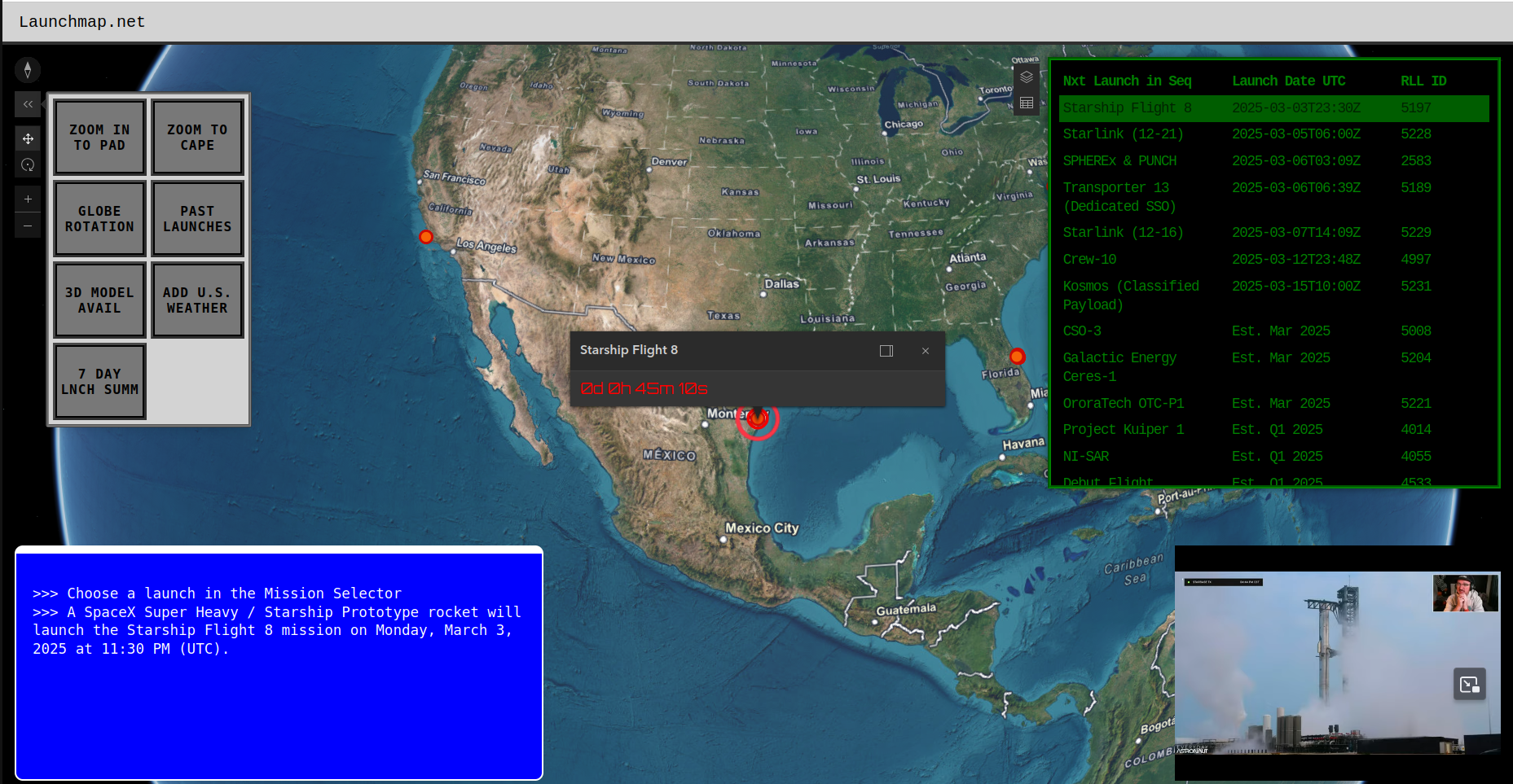 The ‘Sub-Orbital’ launch of Launchmap.net